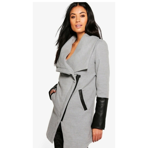 Grey and black fall jacket size large - Picture 12 of 14